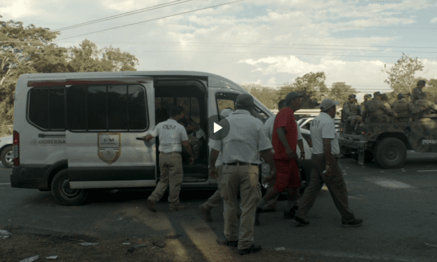 La represión de la guardia nacional contra los niños migrantes en cortometraje